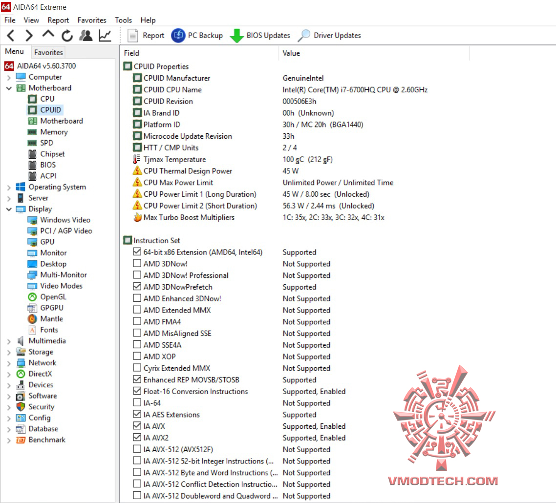 cpu cpu MSI PX60 6QD Notebook Review