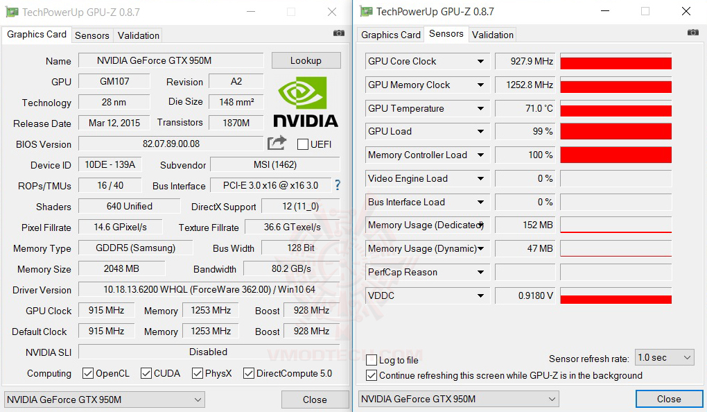 gpuz gpuz MSI PX60 6QD Notebook Review