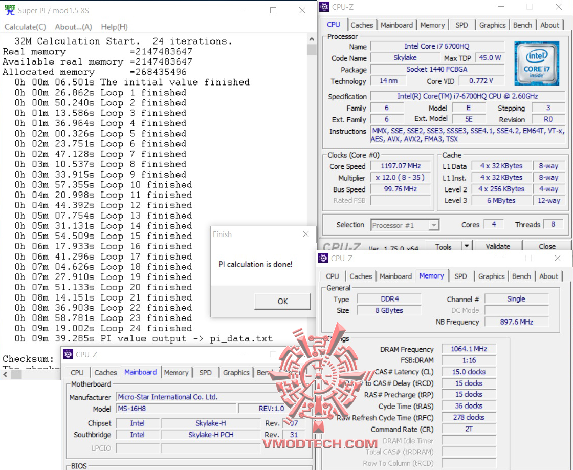 superpi32 superpi32 MSI PX60 6QD Notebook Review