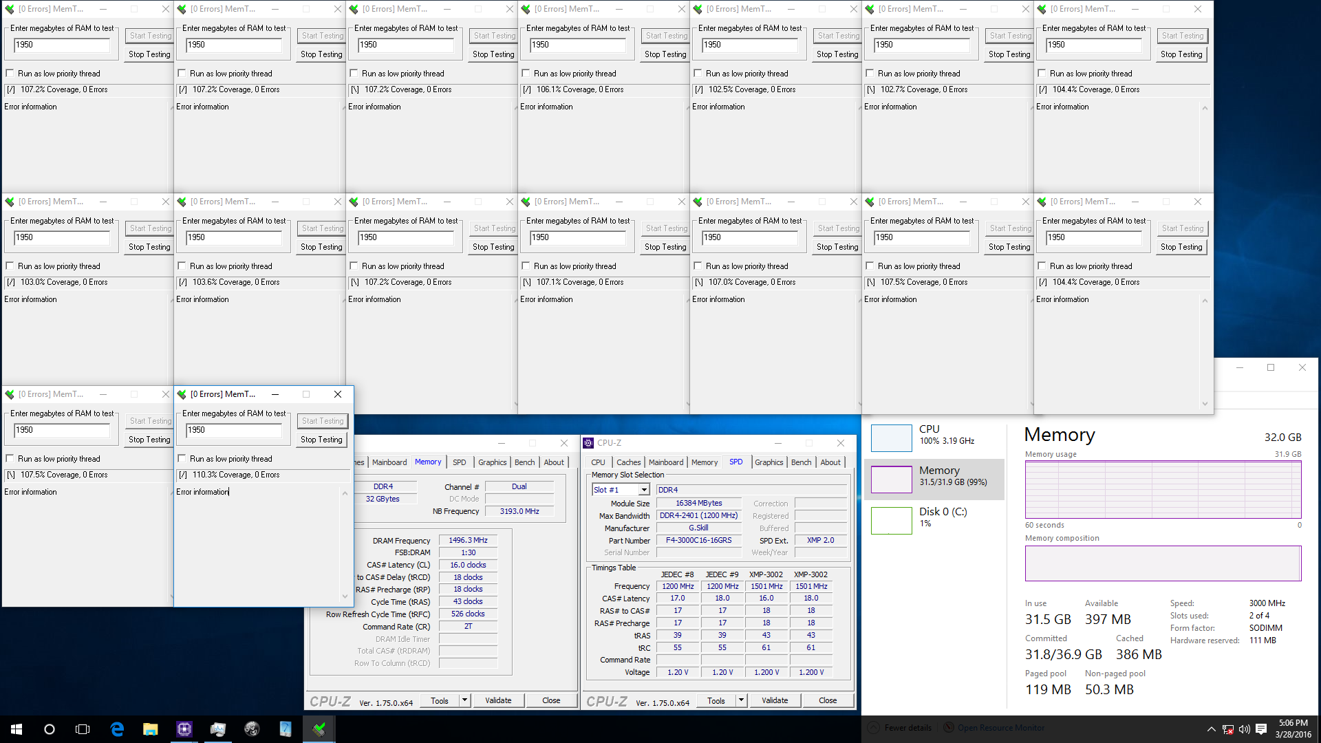 ddr4_3000c16_sodimm_32gb_testscreen ddr4 3000c16 sodimm 32gb testscreen G.SKILL Announces Ripjaws DDR4 3000MHz CL16 32GB (16GBx2) 1.2V SO DIMM