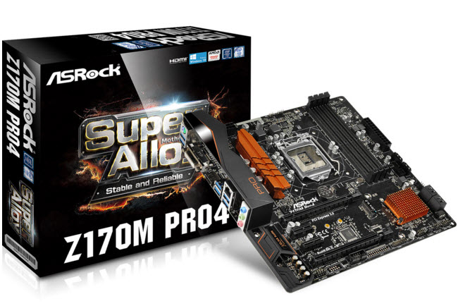 asrock-z170m-pro4 asrock z170m pro4 ASRock Z170M Pro4 เมนบอร์ดกระทัดรัด เทคโนโลยีจัดเต็ม เพื่อนักโอเวอร์คล็อก