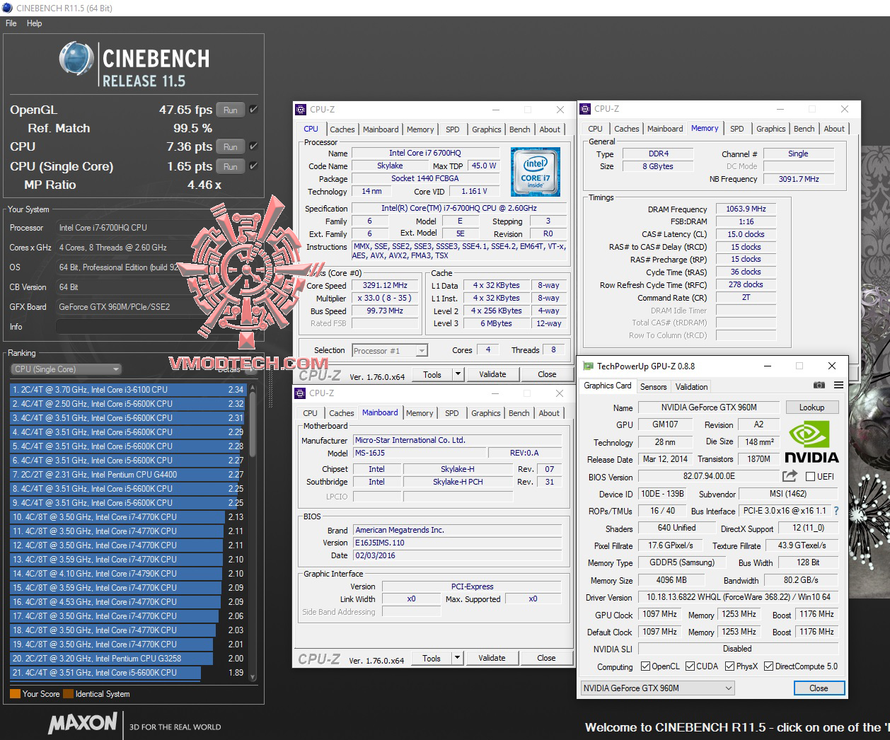 cine111 MSI GP62 6QF Leopard Pro Review