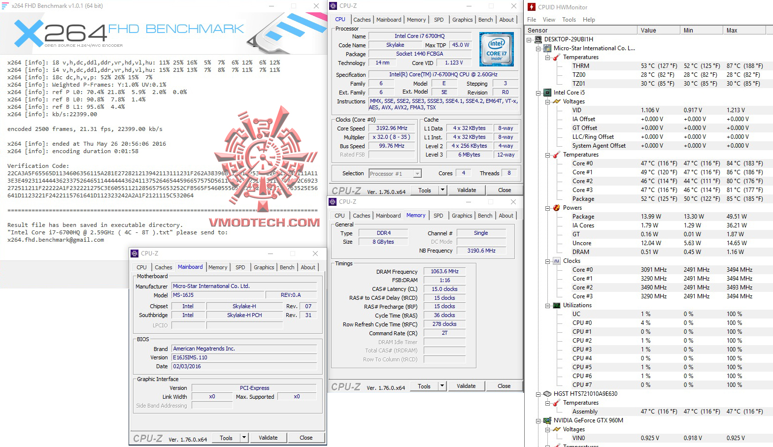 x264 21 MSI GP62 6QF Leopard Pro Review