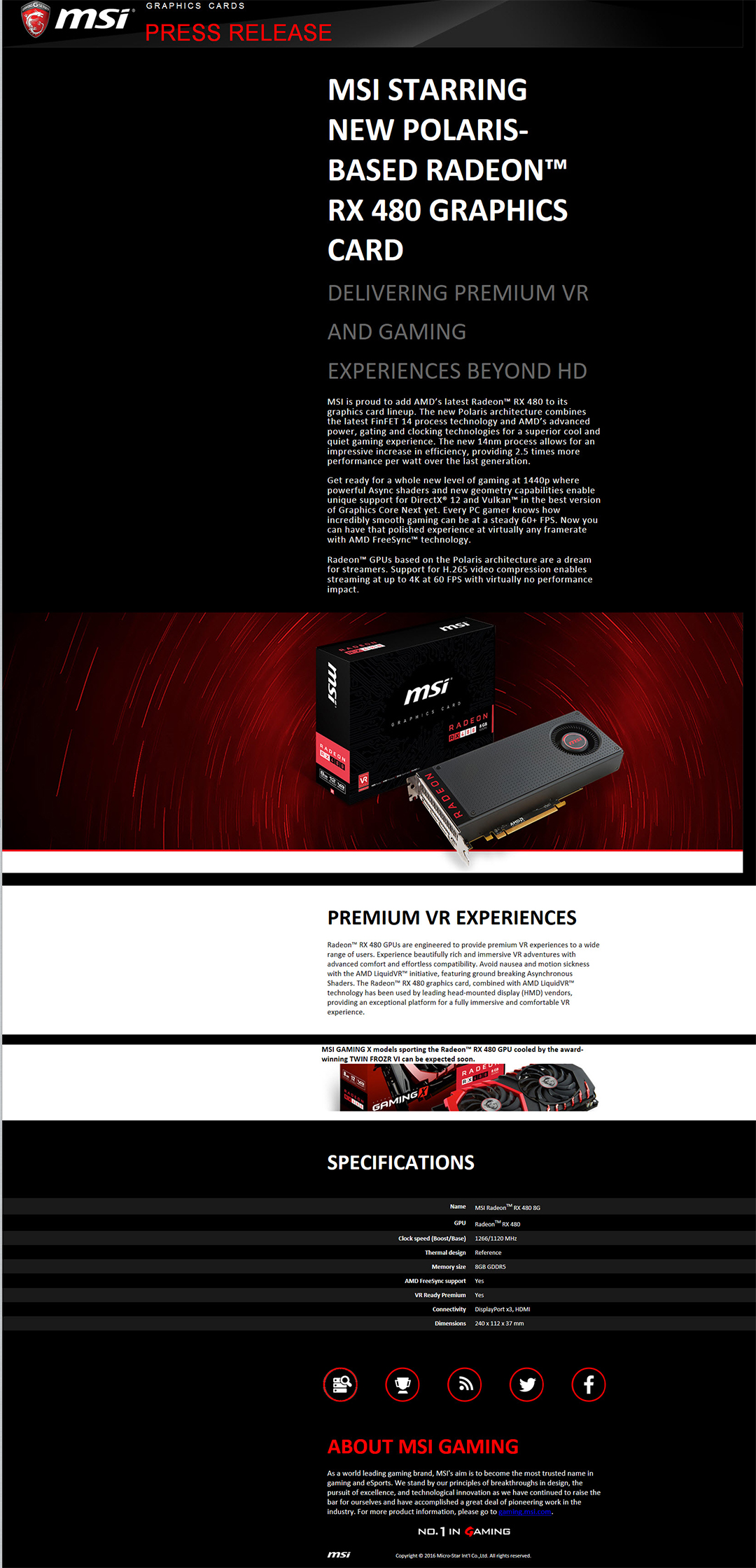 msi-rx-480 msi rx 480 MSI STARRING NEW POLARIS BASED RADEON RX 480 GRAPHICS CARD