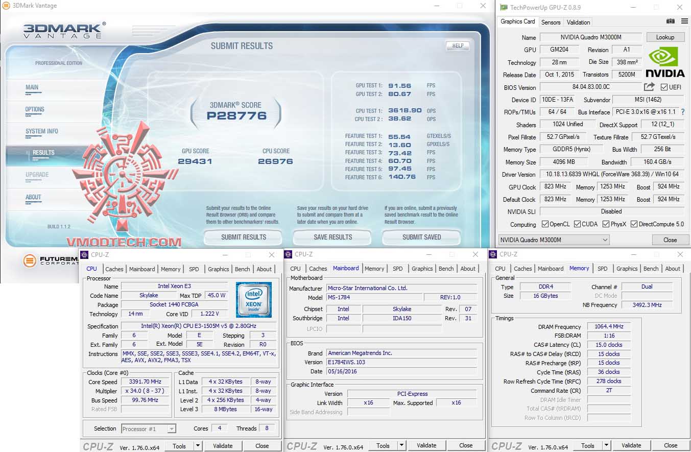 vt MSI WT72V 6QK WORKSTATION REVIEW