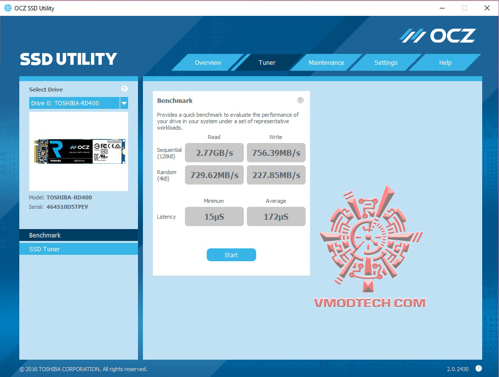 ocz bm Toshiba OCZ RD400 PCIe NVME SSD 256GB Review 