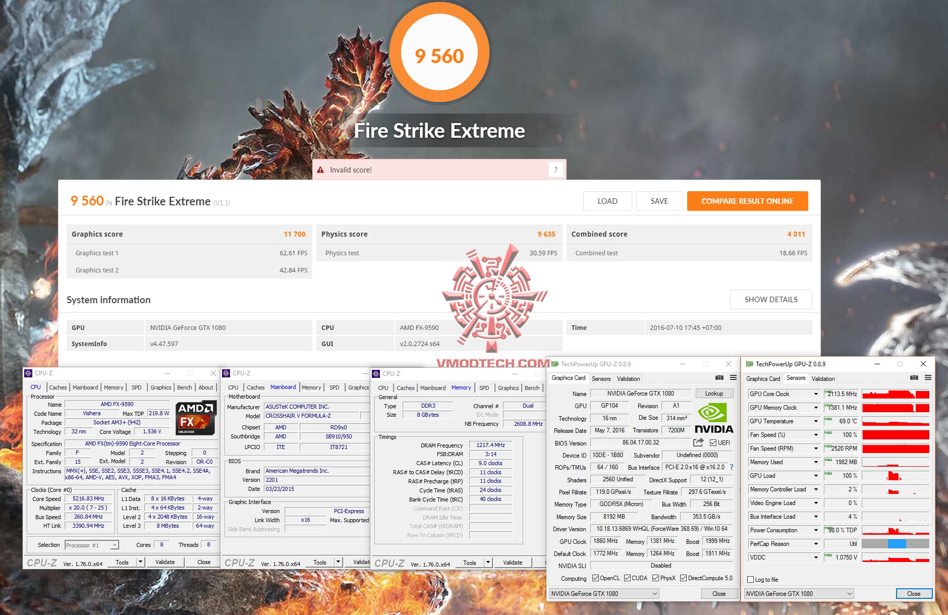fire ex1 MSI GeForce GTX 1080 GAMING Z 8G Review