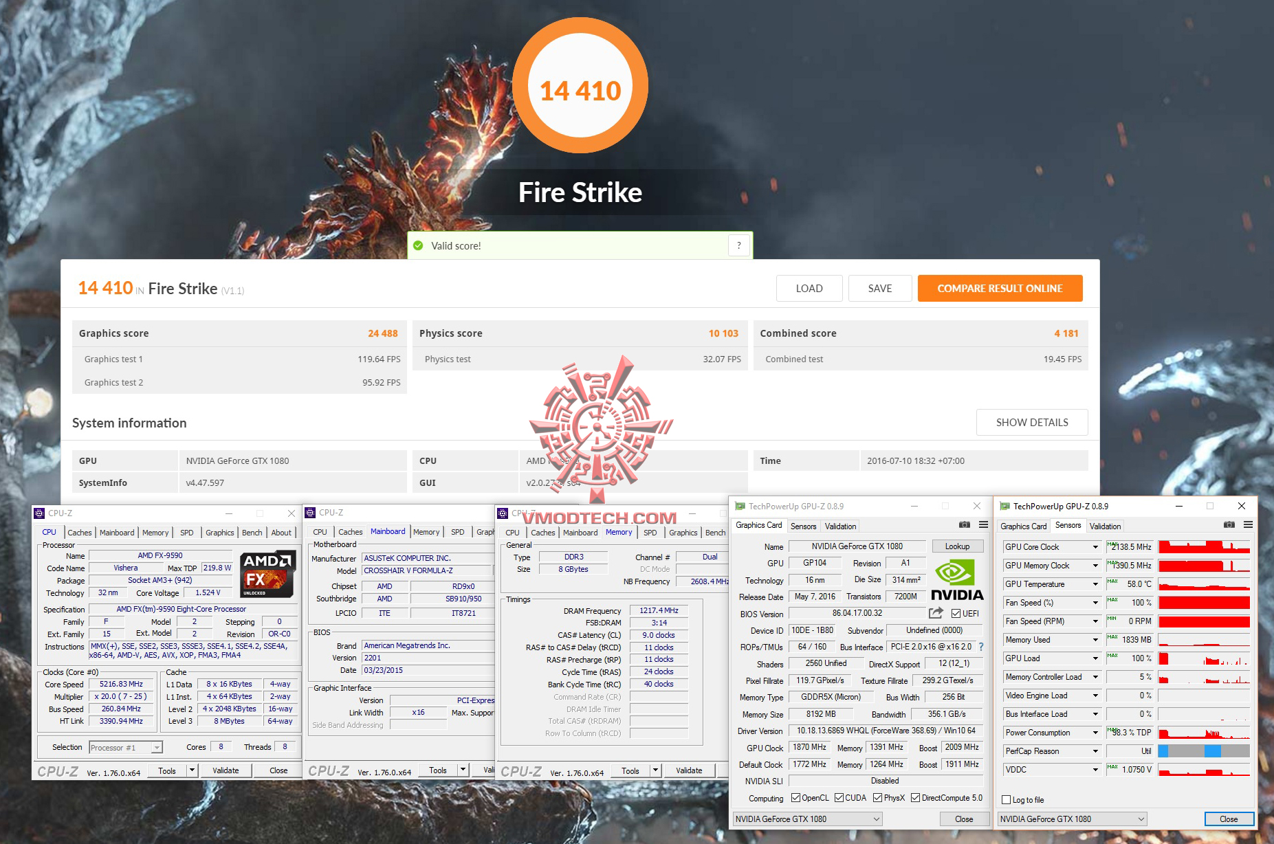 fire-maxx fire maxx MSI GeForce GTX 1080 GAMING Z 8G Review