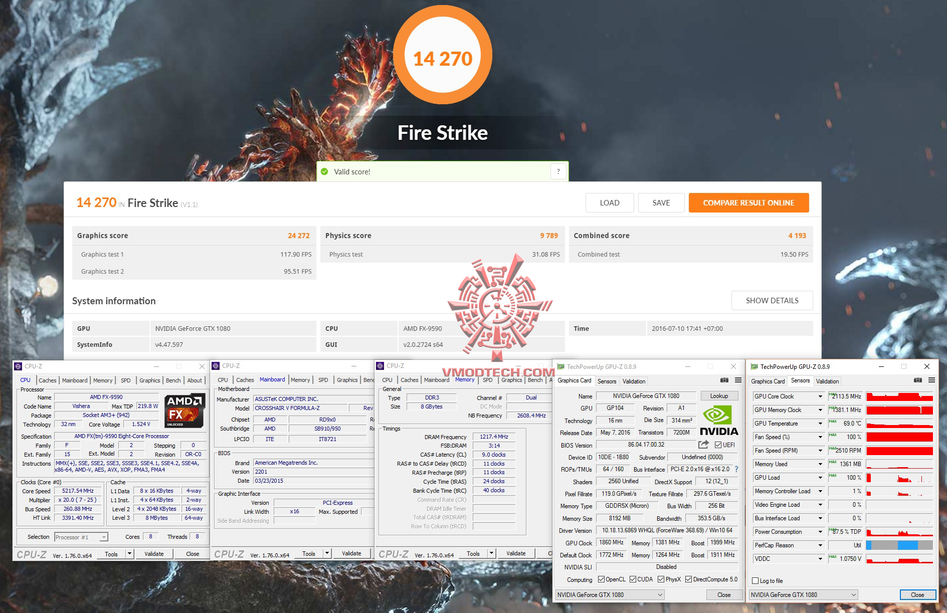 fire1 MSI GeForce GTX 1080 GAMING Z 8G Review
