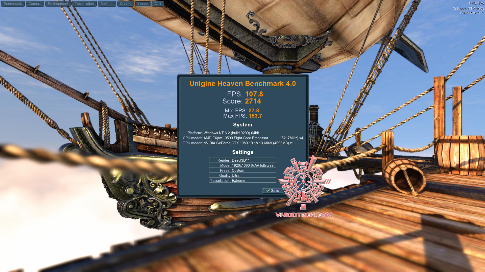 heaven 2016 07 09 12 19 48 72 MSI GeForce GTX 1080 GAMING Z 8G Review