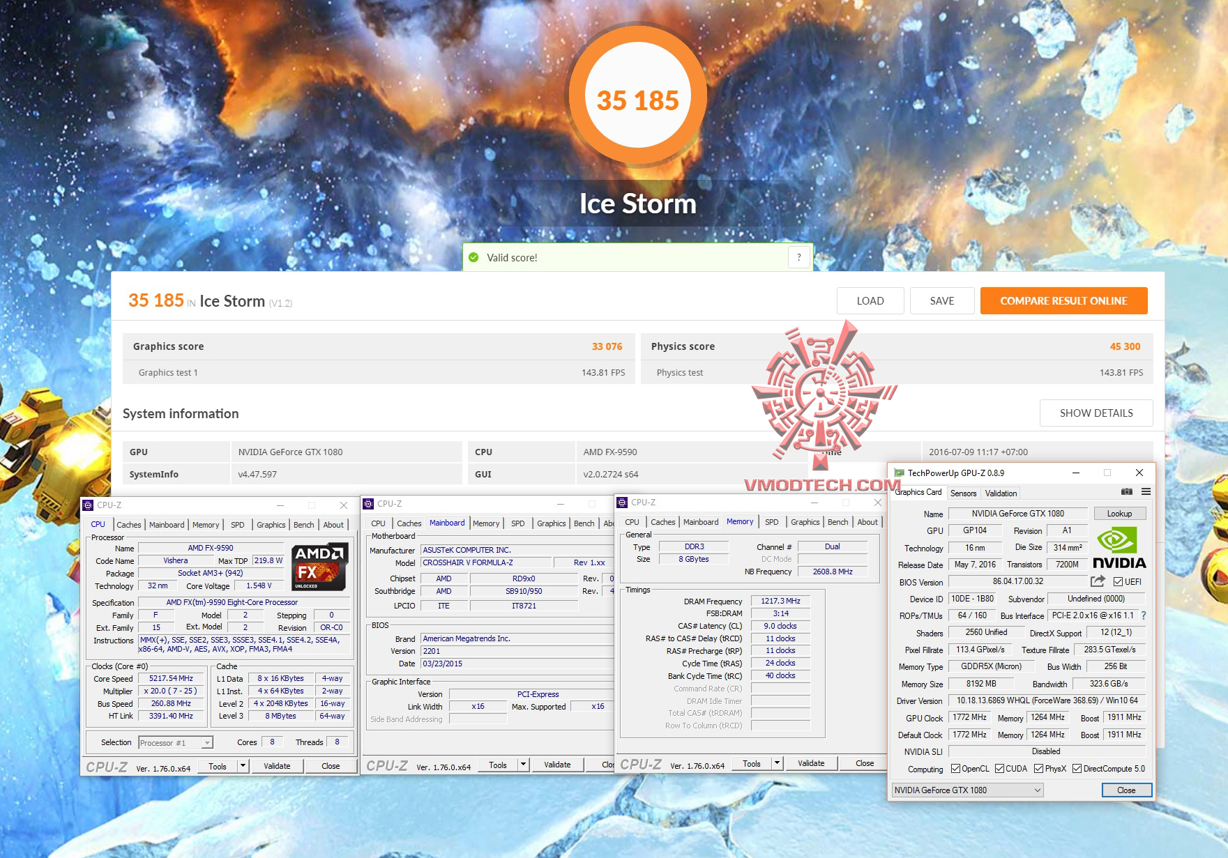 ice MSI GeForce GTX 1080 GAMING Z 8G Review