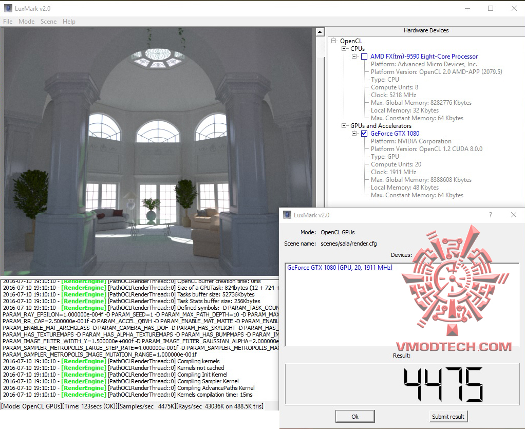luxmark oc1 MSI GeForce GTX 1080 GAMING Z 8G Review