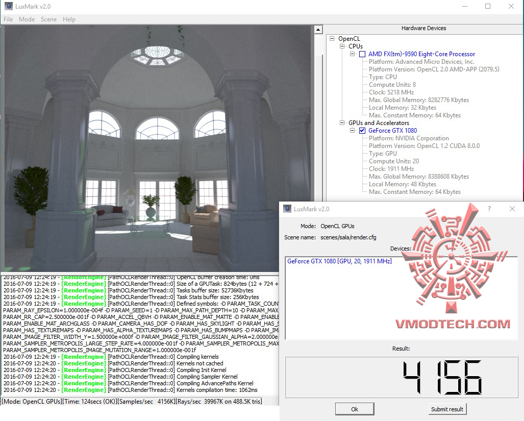 luxmark MSI GeForce GTX 1080 GAMING Z 8G Review