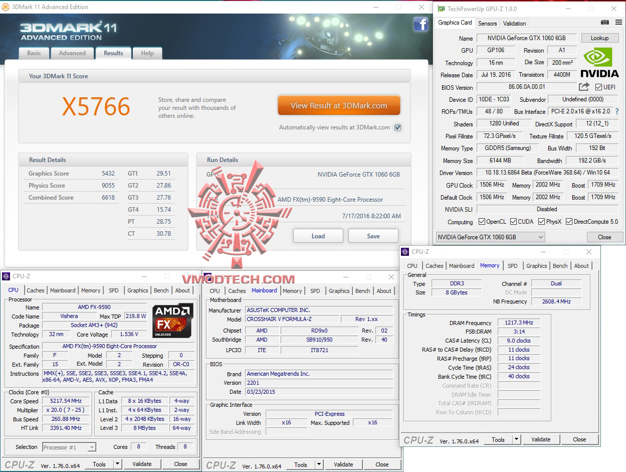 11x NVIDIA GeForce GTX 1060 Founder Edition On AMD FX 9590 Review 