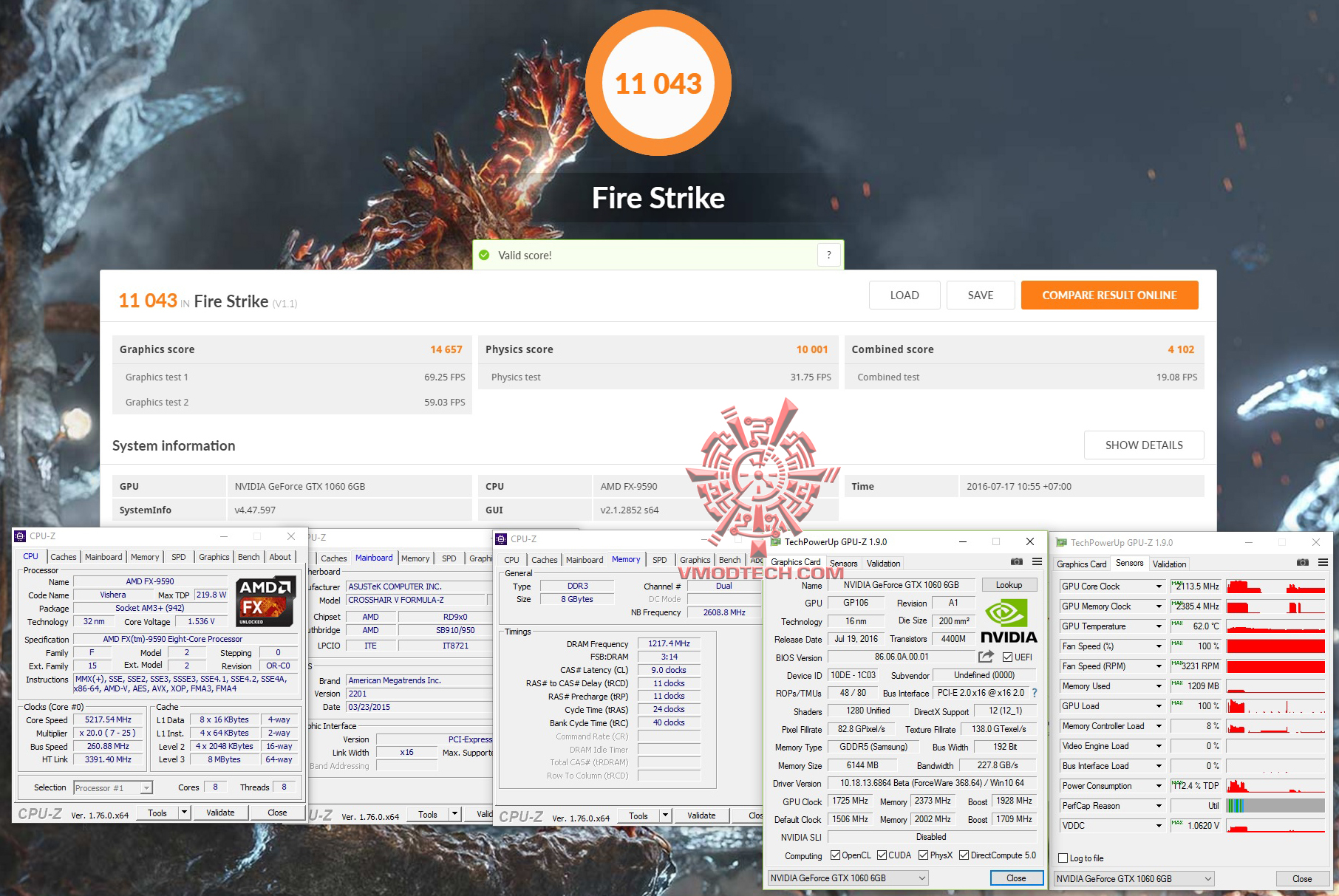 fire maxxx NVIDIA GeForce GTX 1060 Founder Edition On AMD FX 9590 Review 