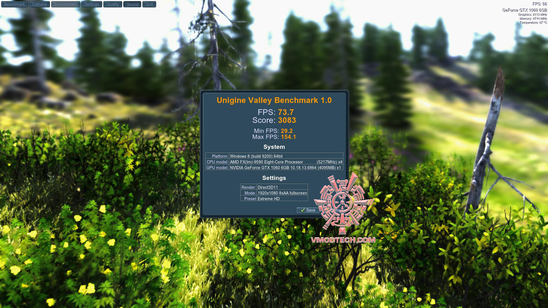 valley 2016 07 17 10 37 30 73 NVIDIA GeForce GTX 1060 Founder Edition On AMD FX 9590 Review 