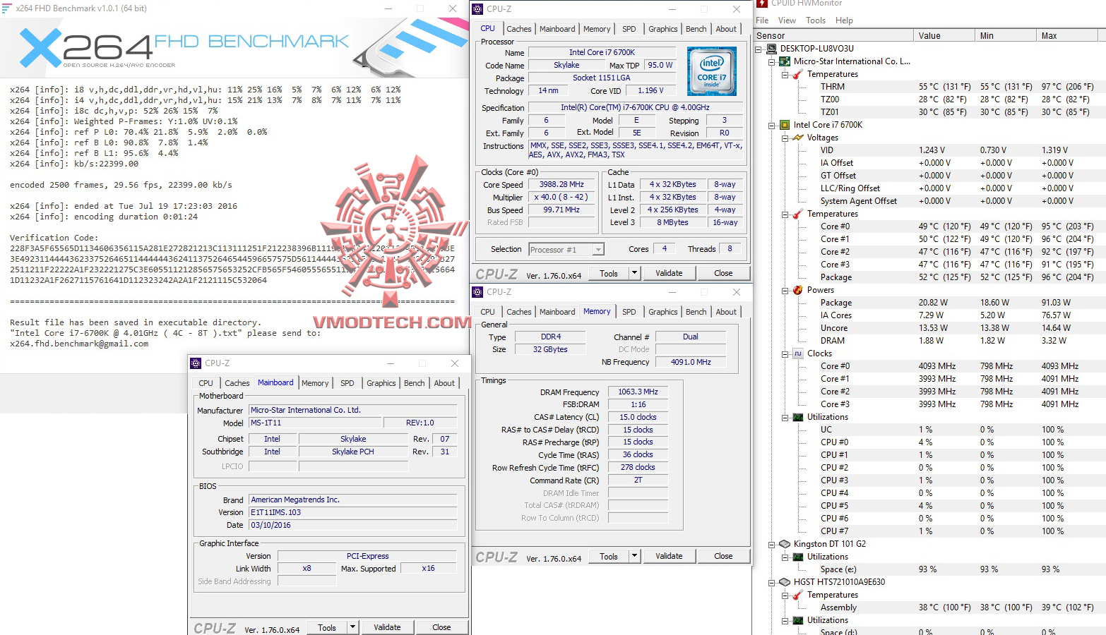 x264 2 MSI Vortex G65 6QF SLI REVIEW