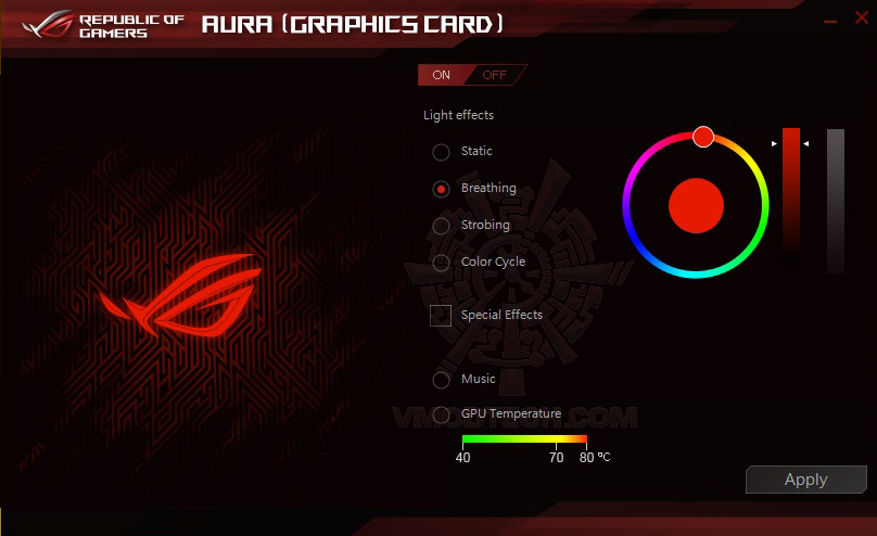 aura ASUS ROG STRIX RX480 8G GAMING REVIEW