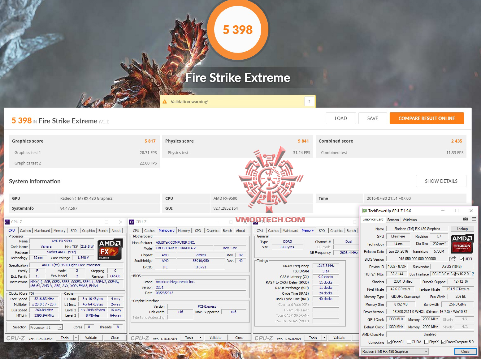 fire ex ASUS ROG STRIX RX480 8G GAMING REVIEW