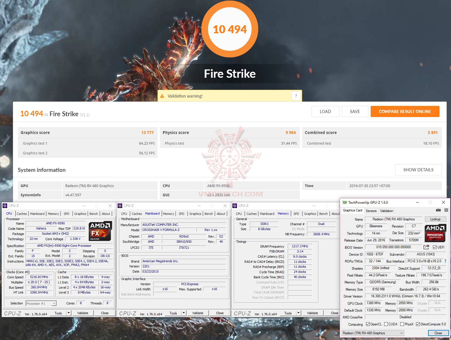 fire oc ASUS ROG STRIX RX480 8G GAMING REVIEW