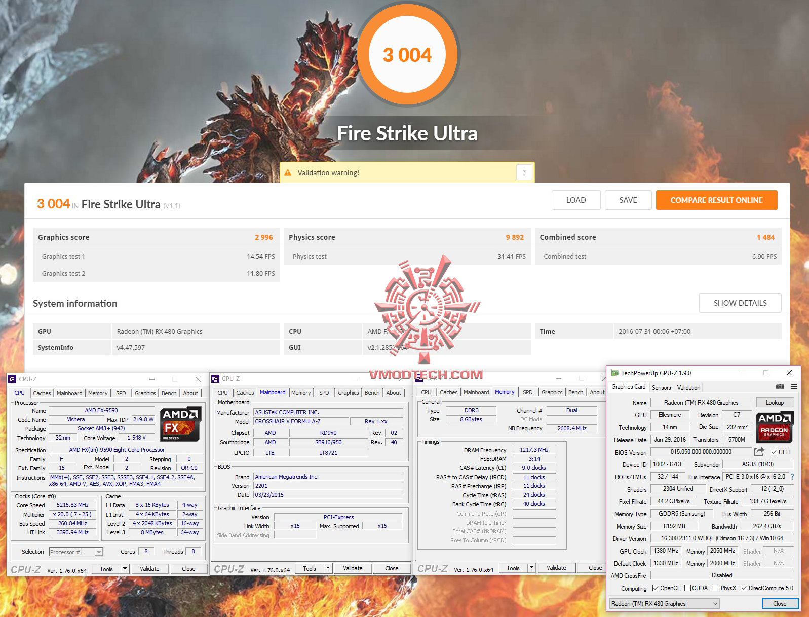 fire u oc ASUS ROG STRIX RX480 8G GAMING REVIEW