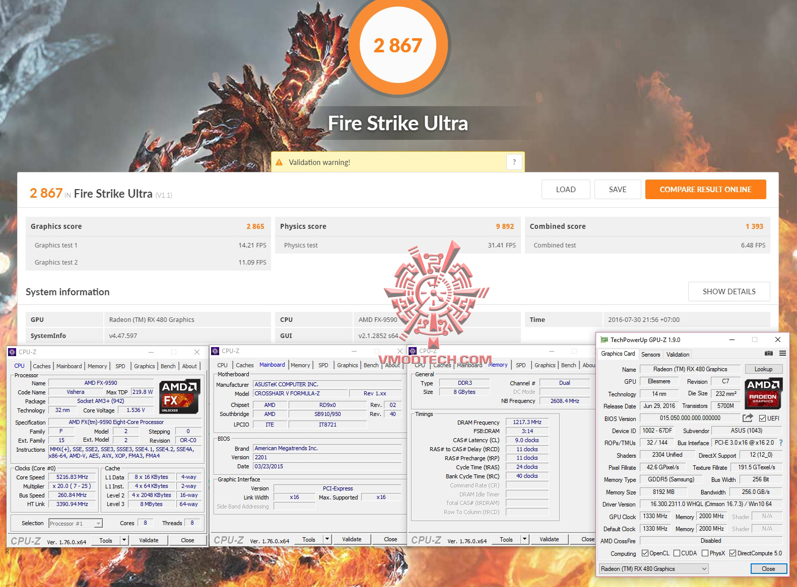 fire u ASUS ROG STRIX RX480 8G GAMING REVIEW