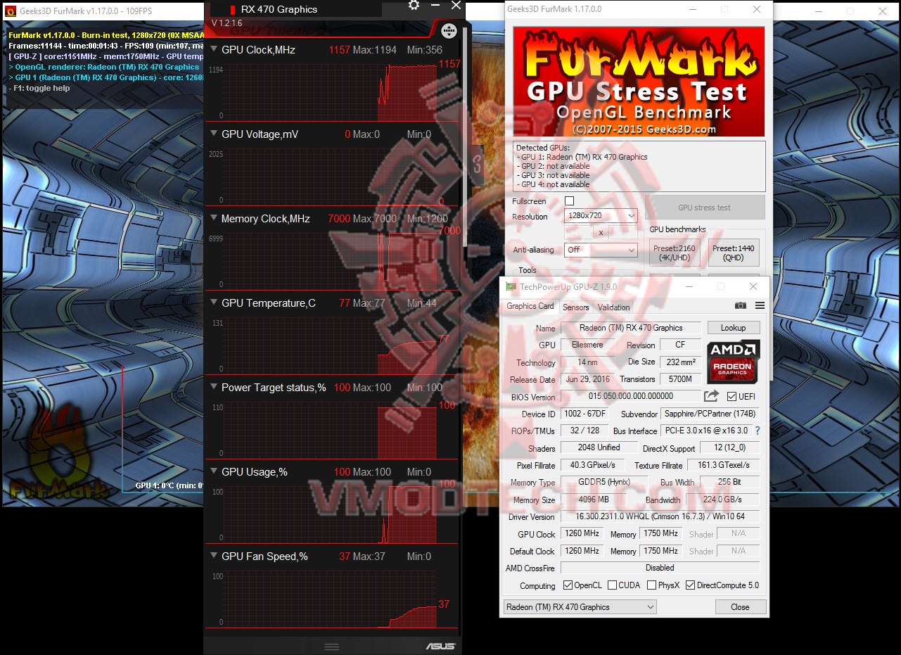 furde furde SAPPHIRE NITRO Radeon RX 470 OC 4GB GDDR5 Review