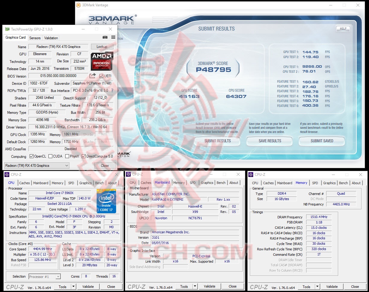 vantageoc vantageoc SAPPHIRE NITRO Radeon RX 470 OC 4GB GDDR5 Review