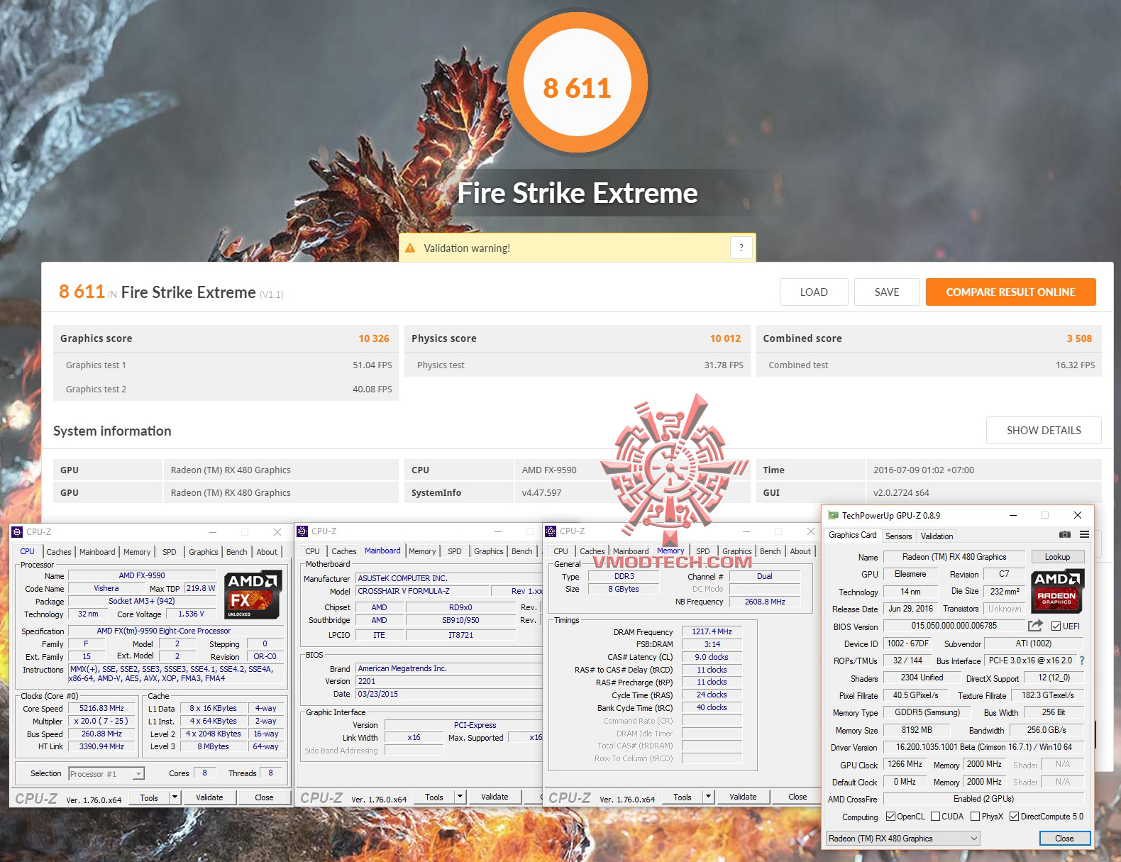 fire-ex fire ex AMD RADEON RX480 CROSSFIRE 2WAYS ON AMD FX 9590 REVIEW