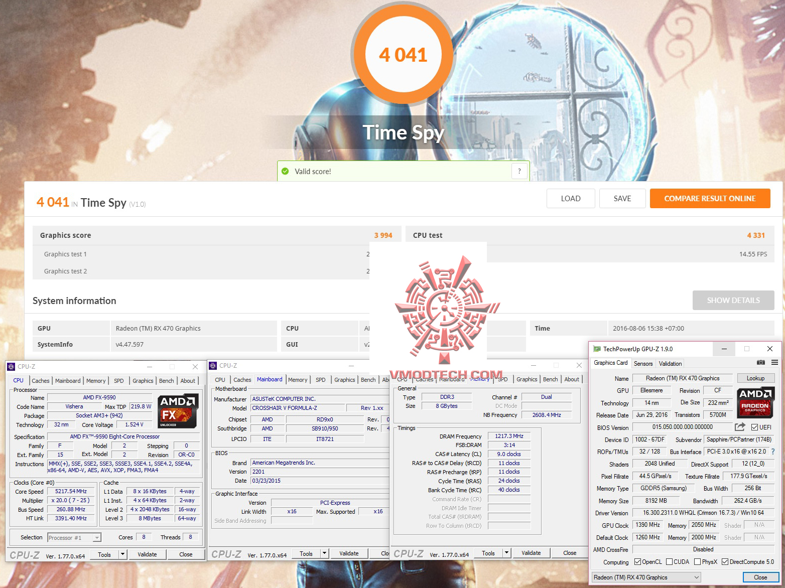 spy oc SAPPHIRE NITRO Radeon RX 470 OC 8GB GDDR5 Review