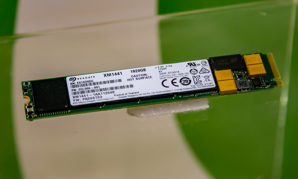 seagate xm1441 m2 ssd 1024x614 Seagate เปิดตัว SAS SSD ความจุ 60TB และเดโม XP7200 AIC at 10GB/s