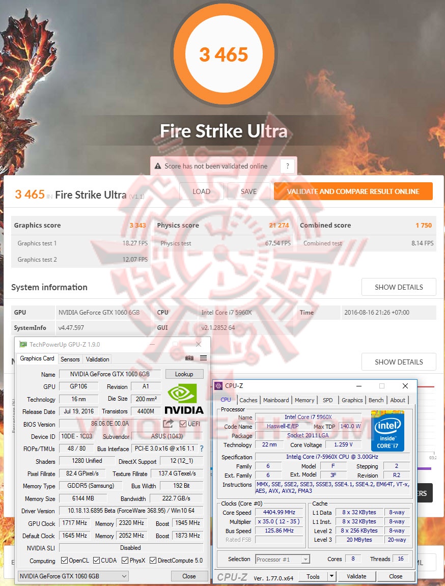 fsuoc fsuoc ASUS GeForce GTX 1060 STRIX GAMING Review