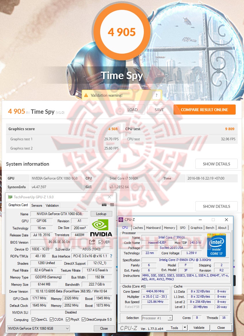 tsoc tsoc ASUS GeForce GTX 1060 STRIX GAMING Review