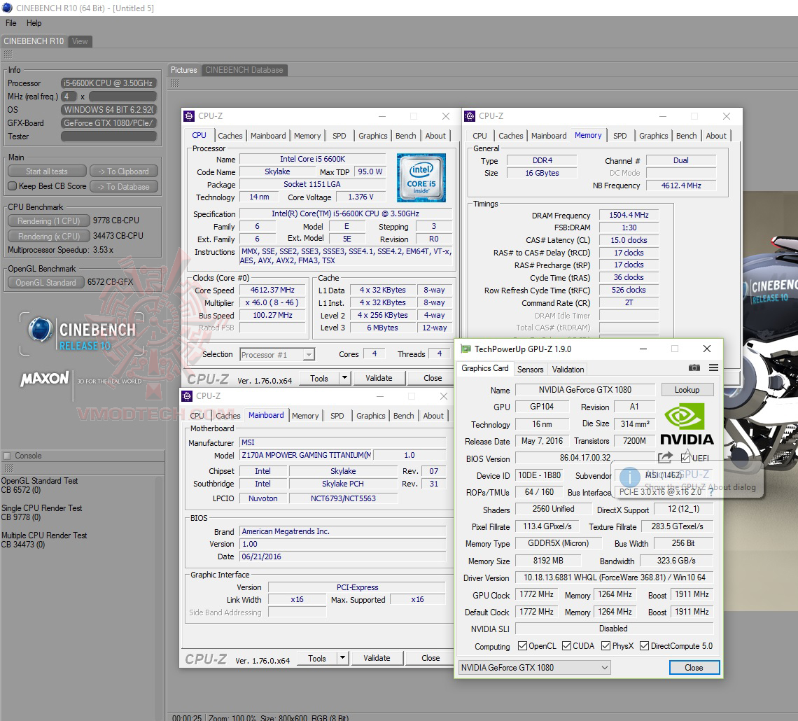 cine10 MSI Z170A MPOWER GAMING TITANIUM REVIEW