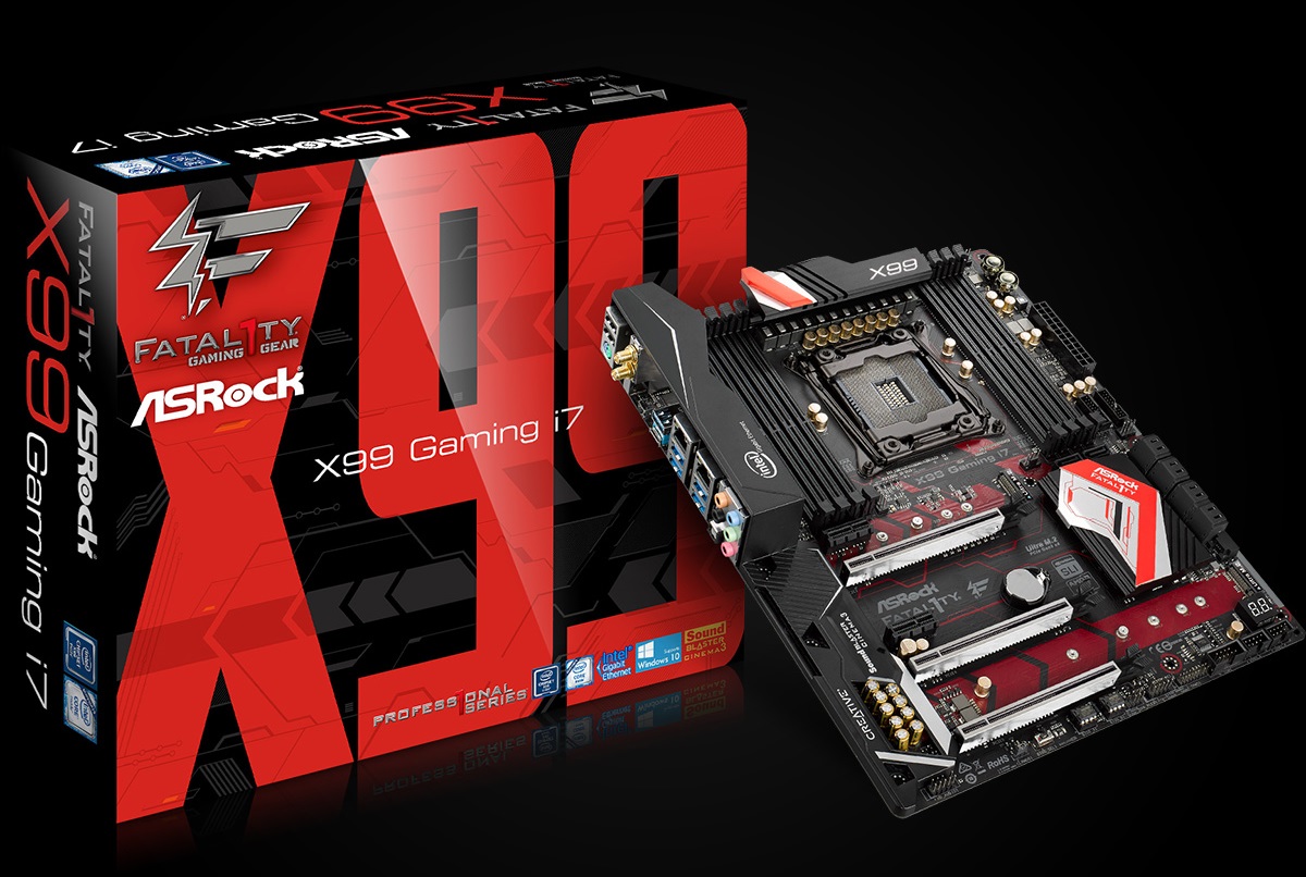 1 ASRock Fatal1ty X99 Professional Gaming i7 เพิ่มศักยภาพให้การจัดเก็บข้อมูลระดับมืออาชีพ