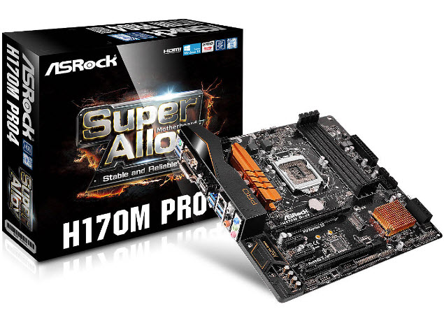 asrock-h170m-pro4 asrock h170m pro4 ASRock H170M Pro4 จัดเต็มด้วยพอร์ตแสดงผลที่ให้มาถึง 4พอร์ตด้วยกัน พร้อมแสดงผล 4หน้าจอได้อย่างง่ายดาย