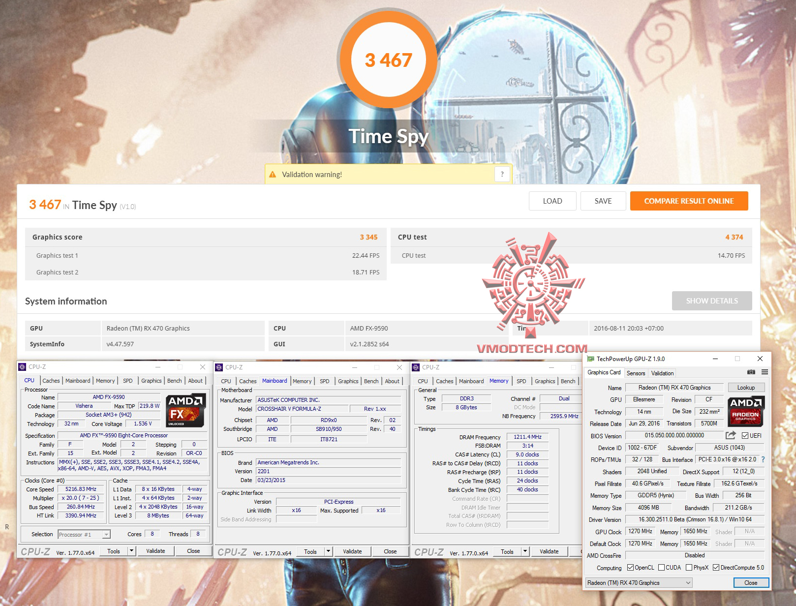 spy ASUS ROG STRIX RX470 4G GAMING REVIEW