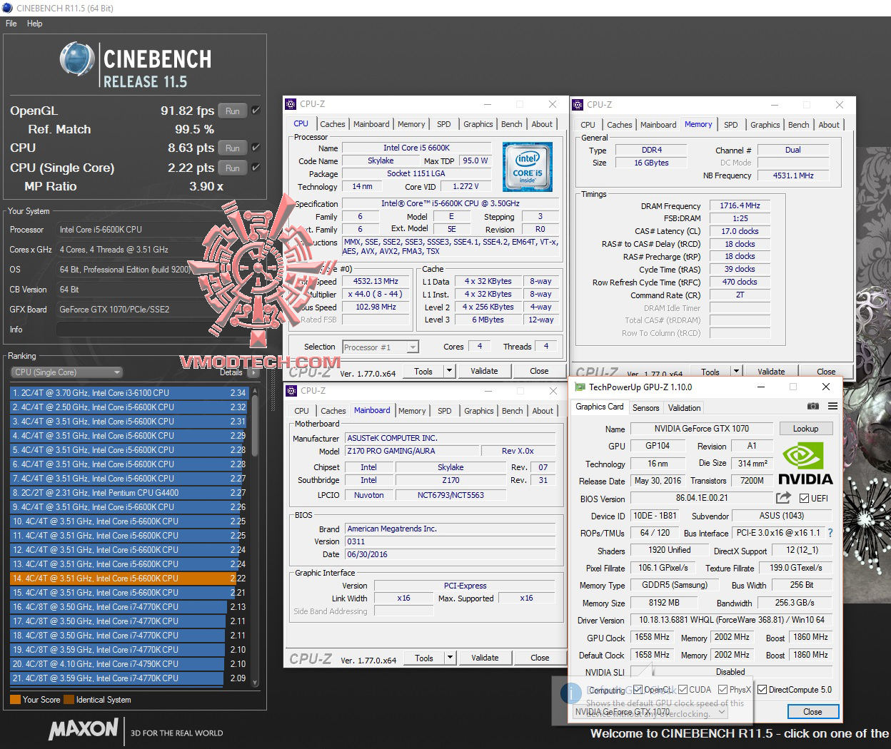 cine11 cine11 ASUS Z170 PRO GAMING/AURA REVIEW