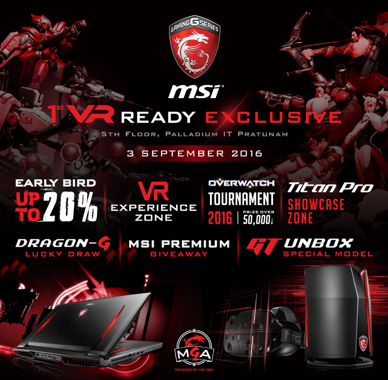 11111 11111 ภาพบรรยากาศงาน MSI 1VR READY EXCLUSIVE