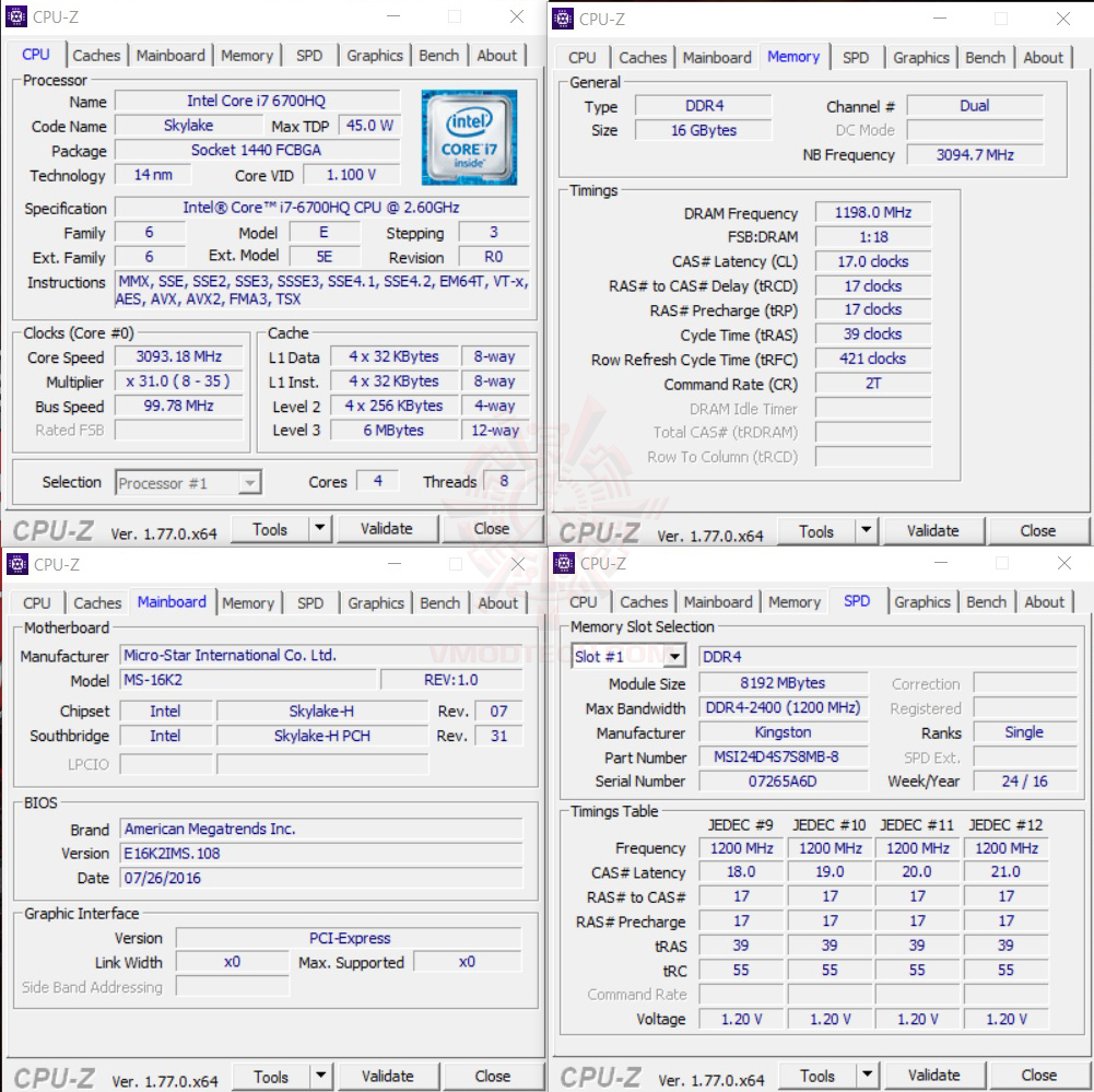 cpuid cpuid MSI GS63VR 6RF Stealth Pro Review