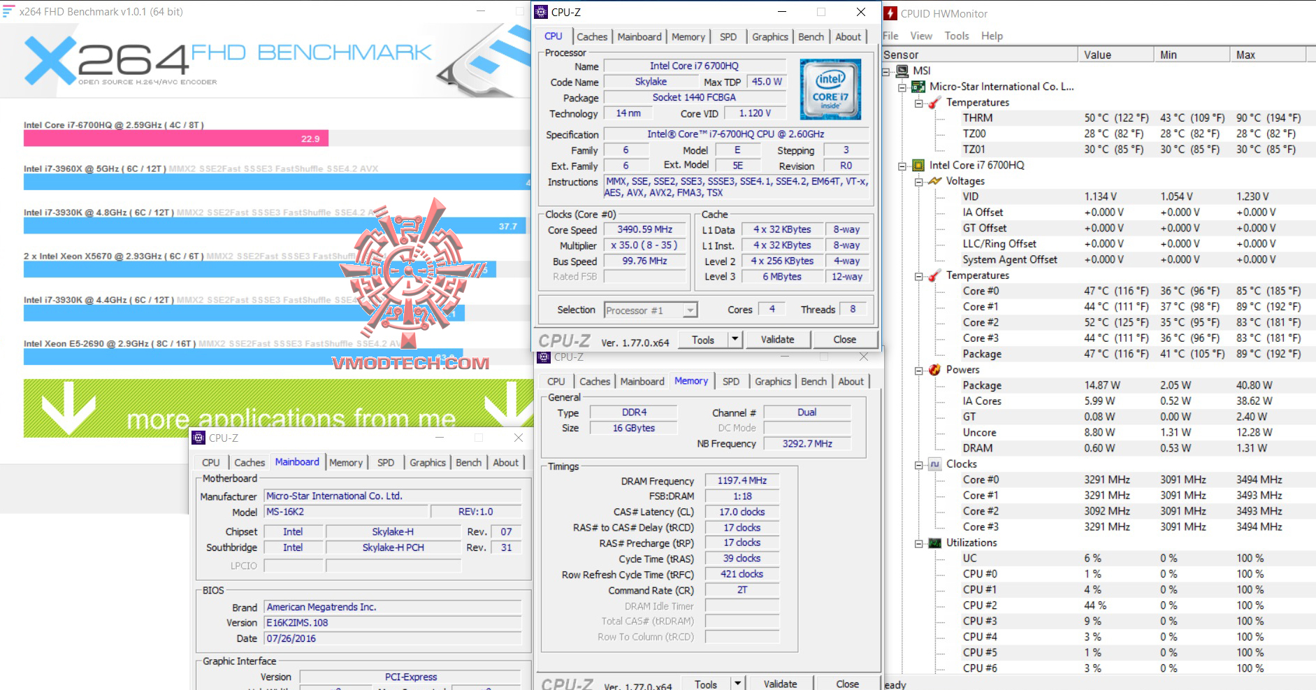 x264 x264 MSI GS63VR 6RF Stealth Pro Review