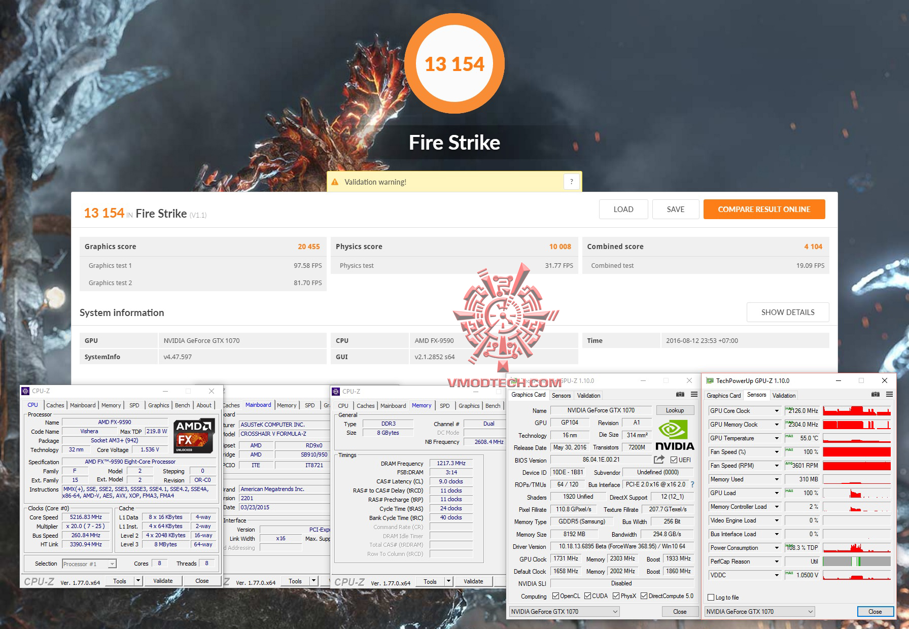 fire oc ASUS ROG Strix GTX 1070 8G GAMING REVIEW