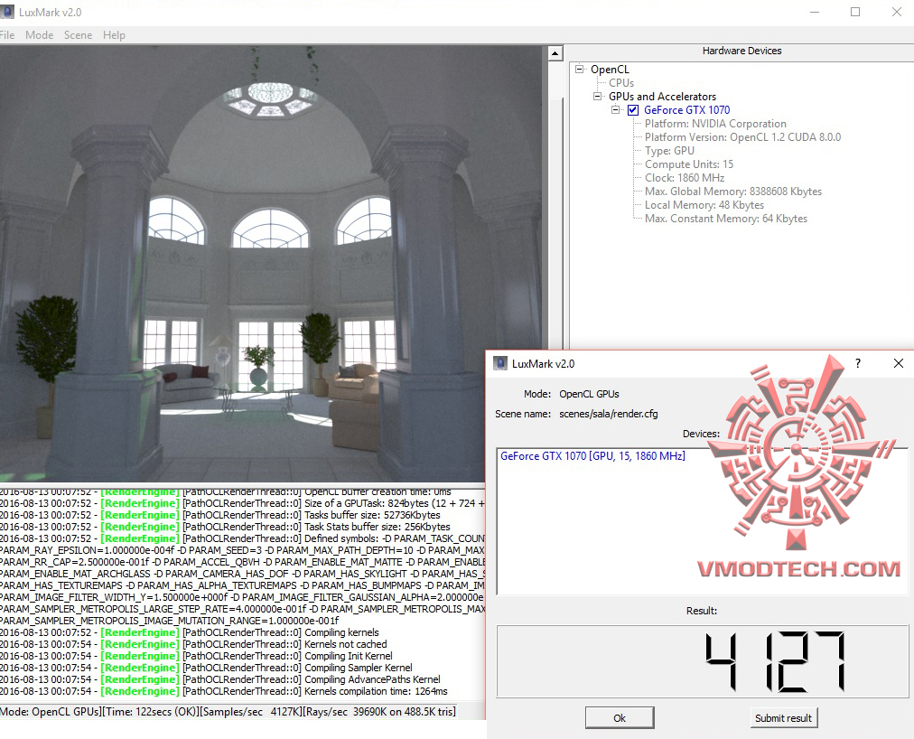 luxmark oc ASUS ROG Strix GTX 1070 8G GAMING REVIEW