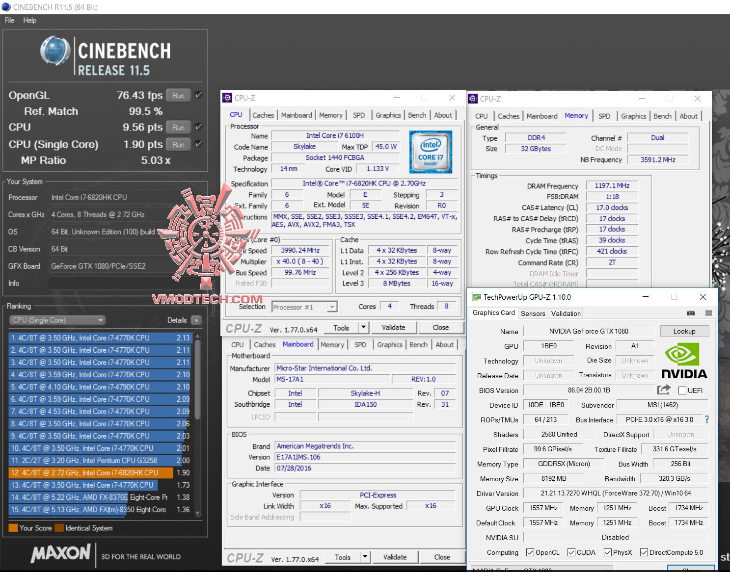 cine11 cine11 MSI GT73VR 6RF Titan Pro Review