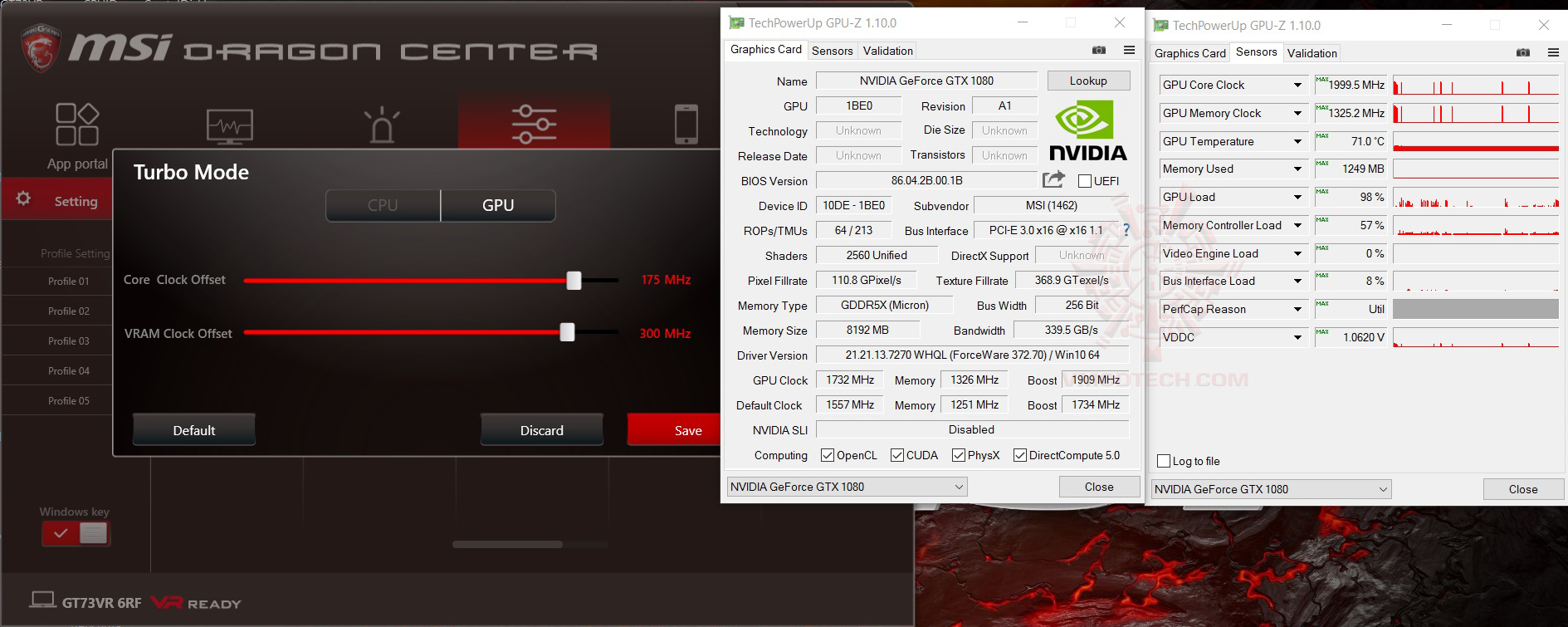 gpu maxx MSI GT73VR 6RF Titan Pro Review