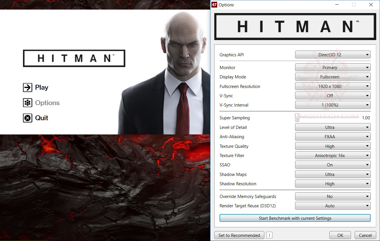 hitman set MSI GT72VR 6RE Dominator Pro Tobii Review
