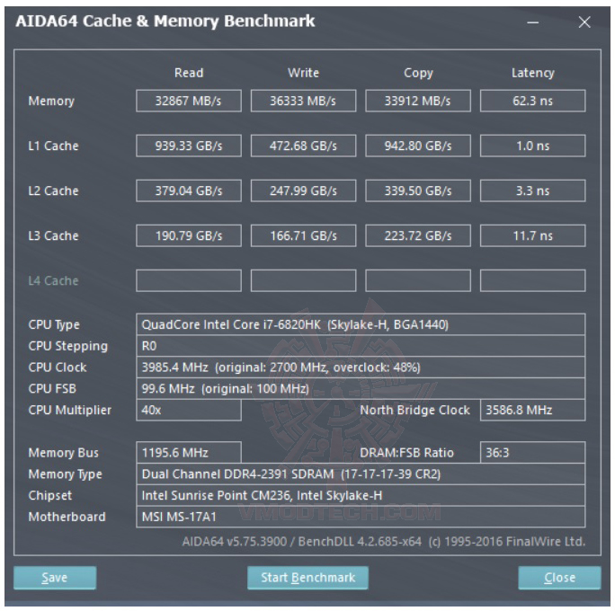 mem-test mem test MSI GT73VR 6RF Titan Pro Review