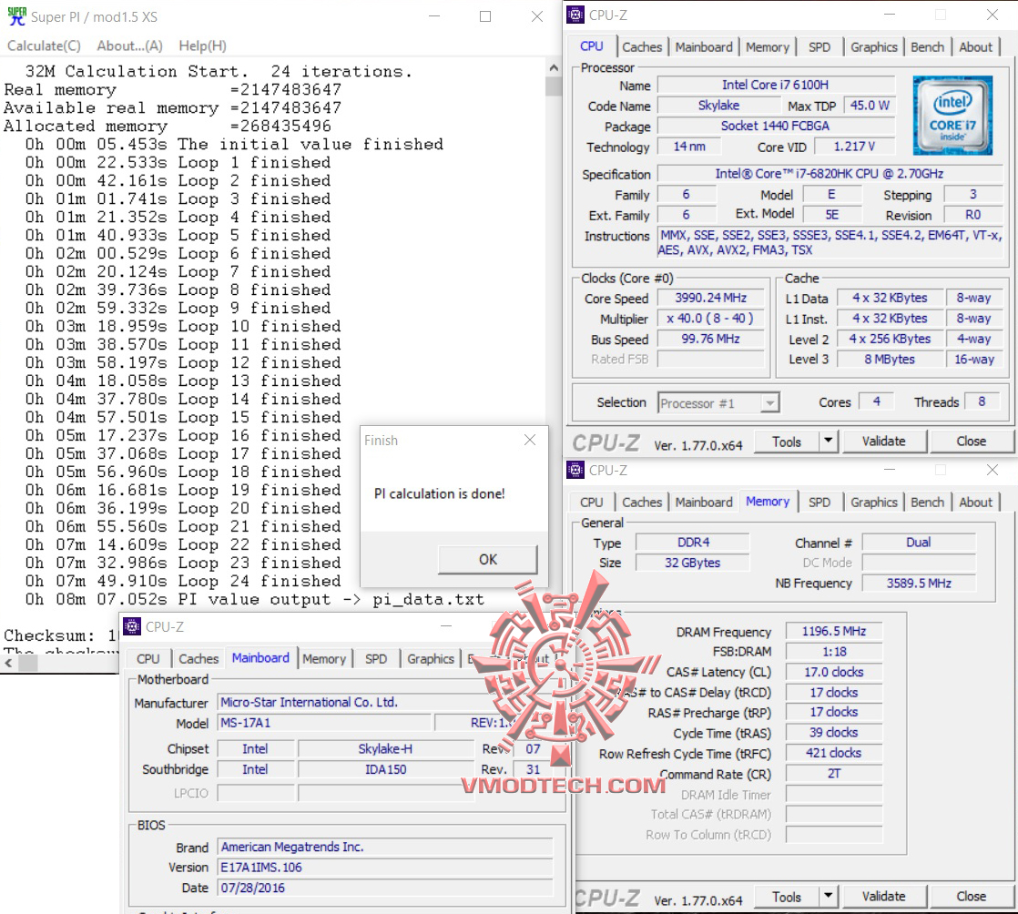 superpi32 superpi32 MSI GT73VR 6RF Titan Pro Review