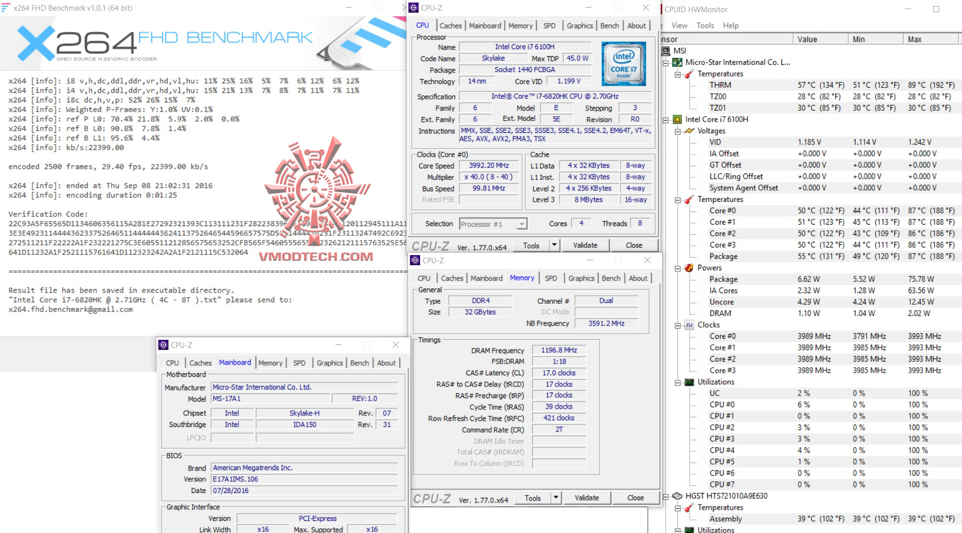 x264-1 x264 1 MSI GT73VR 6RF Titan Pro Review