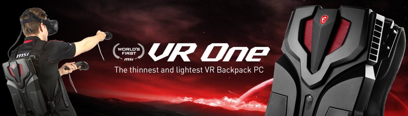 1 1 MSI เปิดตัว VR One ในรูปแบบ Gaming Back Pack แห่งอนาคต สัมผัสประสบการณ์เล่นเกมแบบไร้สายยาวนานต่อเนื่องถึง 90 นาที และน้ำหนักเพียง 3.6 กิโลกรัม